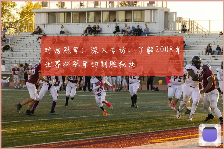 对话冠军:深入专访,了解2008年世界杯冠军的制胜秘诀